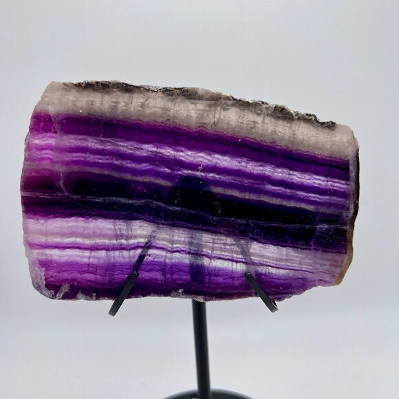 Natural Purple Rainbow Fluorite Crystal Slab Rough stone healing rainbows - Picture 2 of 2